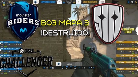 MOVISTAR RIDERS Vs SINNERS HIGHLIGHTS ESL CHALLENGER LEAGUE