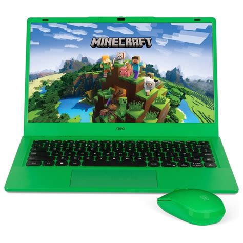 GeoBook 14M Minecraft Edition 14.1" 4GB 128GB SSD Laptop & Mouse Bundle ...