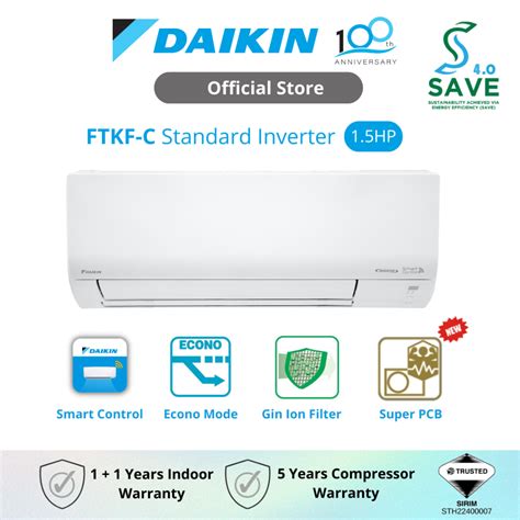 Daikin Standard Inverter Air Conditioner Ftkf R32 1 5hp Ftkf35c