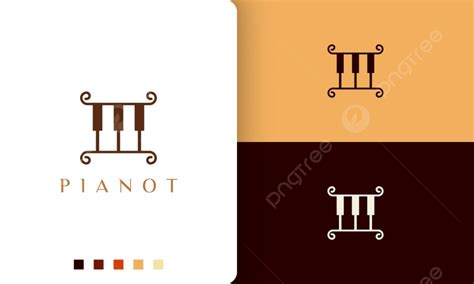 Simple And Modern Piano Composer Logo Or Icon Concept Composer Line