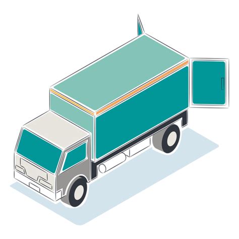 Isometric Truck Png Designs For T Shirt And Merch