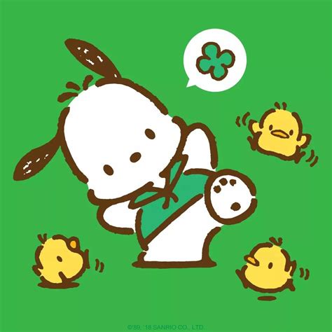 Are You Wearing Green Today Like Pochacco For St Patricks Day Cute