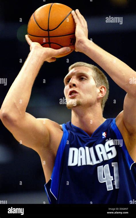 Dpa German Basketball Pro Dirk Nowitzki Who Plays For The Dallas