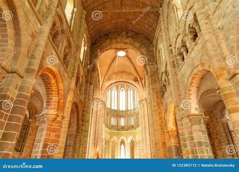 Inside SMont Saint Michel Church-abbey Editorial Photography - Image of ...