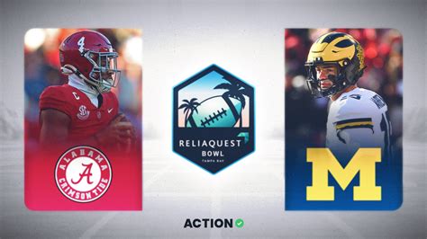 Alabama Vs Michigan Prediction Pick ReliaQuest Bowl Odds For Tuesday