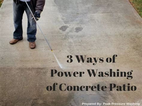 Ppt 3 Ways Of Power Washing Of Concrete Patio By Peak Pressure