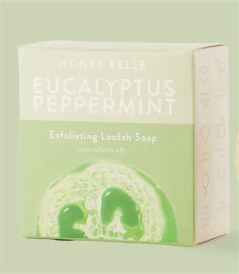 Exfoliating Loofah Soap Eucalyptus Peppermint The Burlap Buffalo