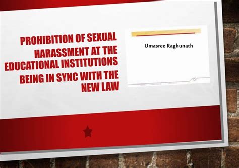 Prevention Of Sexual Harassment At The Education Institutions Ppt Free Download