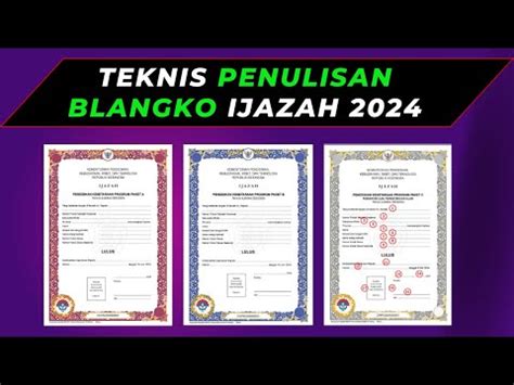 Tata Cara Permohonan Penulisan Blangko Ijazah