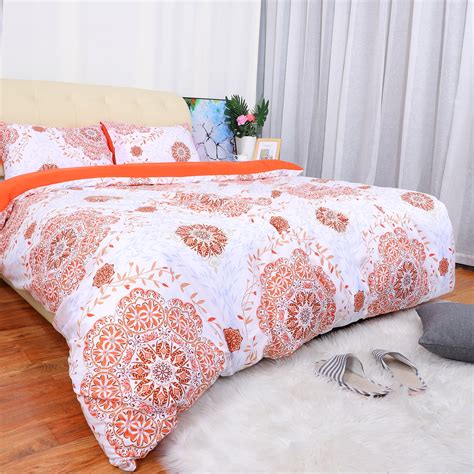 Bohemian Duvet Cover Sets With 2 Matching Pillow Shams Soft Microfiber