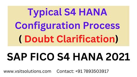 SAP S4 HANA FICO Configuration SAP S4 HANA Doubts Clarification SAP