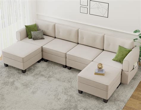 AYEASY 113 Modular Sectional Sofa Sectional Couches For Living Room