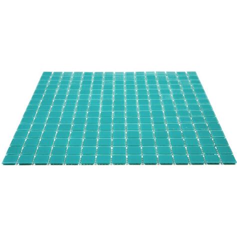 Beach Blue Squares Glass Pool Tile | Pool tile, Glass pool tile ...