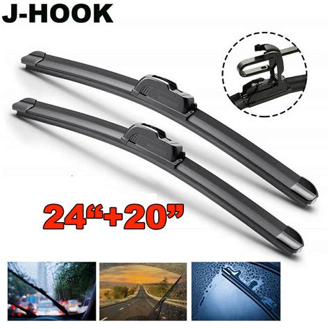 All Season 24 20 Inch OEM Quality Bracketless Windshield Wiper Blades