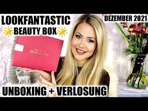 LOOKFANTASTIC BEAUTY BOX Dezember 2021 Unboxing Verlosung YouTube