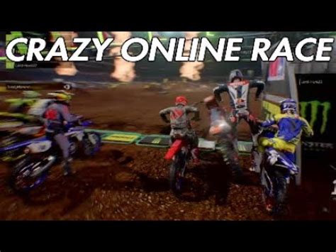 Monster Energy Supercross Online Race CRAZY ONLINE RACE YouTube