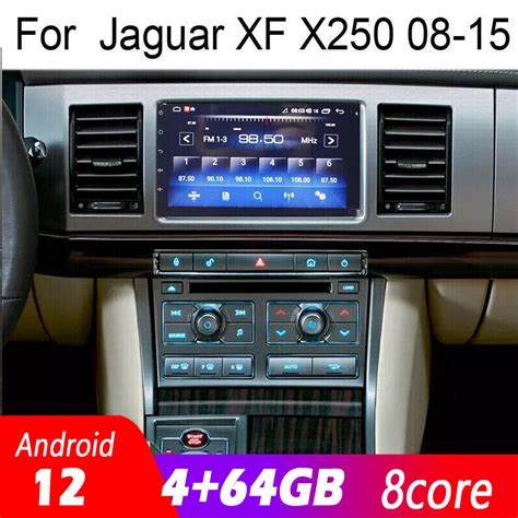 Touchscreen Radio Android Gps Navigation Carplay For Jaguar Xf