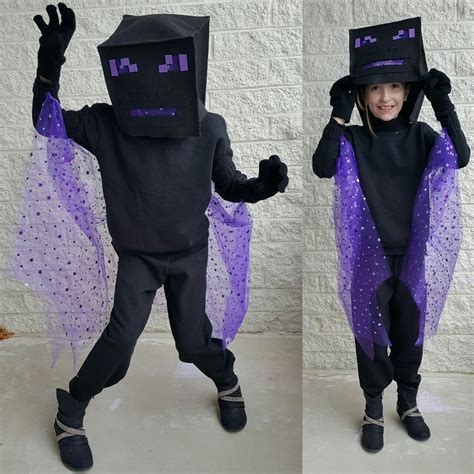 No sew minecraft enderman costume – Artofit