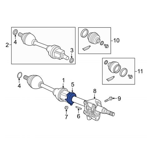 Volvo OE 31437845 CV Axle Shaft Carrier Bearing Bracket