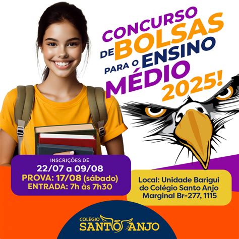 Colégio Santo Anjo Oferece Bolsas De Até 100 Para Ensino Médio 2025