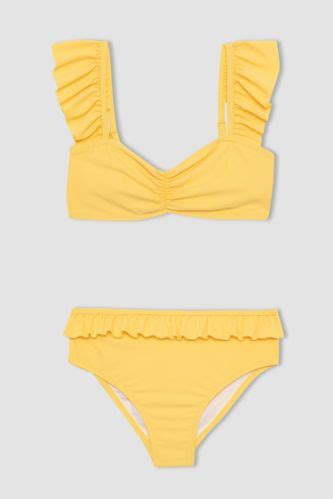 Jaune FILLES Bikini pour Fille Pièces DeFacto