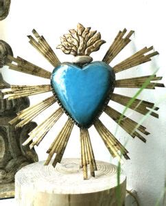 Coeur Rayonnant Vieux Turquoise Tienda Esquipulas