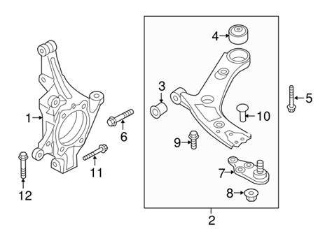 2007-2020 Kia Lower Control Arm Rear Bolt 54563-3K000 | TascaParts.com