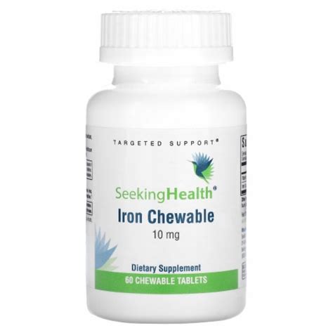 Seeking Health Iron Chewable Mg Chewable Tablets Count