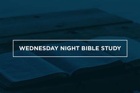 Wednesday Night Bible Study | Shandon Baptist Church