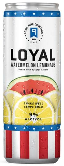 Loyal 9 Cocktails Watermelon Lemonade 4 Pack 12 Oz Can Vine Republic