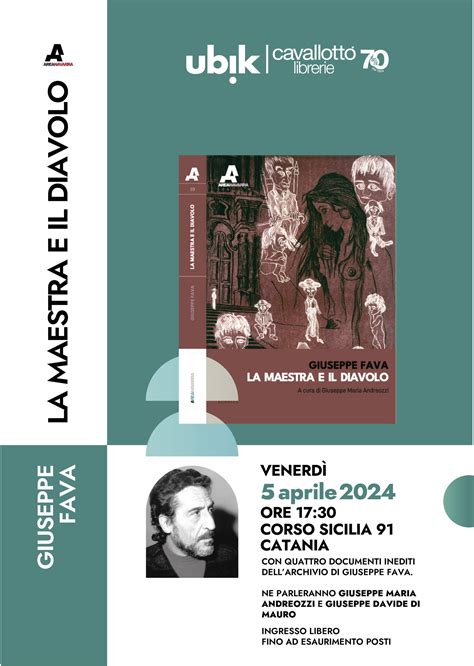 Presentazione Del Volume Di Giuseppe Fava La Maestra E Il Diavolo