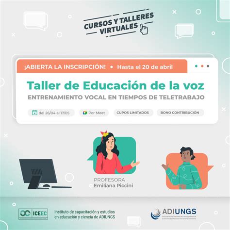 Taller De Educación De La Voz Adiungs