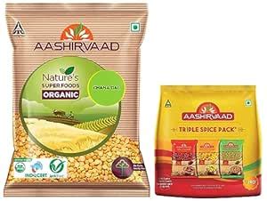 Aashirvaad Nature S Super Foods Organic Chana Dal Pouch Kg