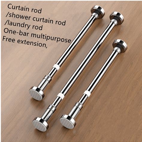 COD Punch Free Telescopic Rod Adjustable Shower Curtain Rod Curtain Rod