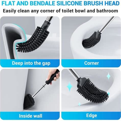 Brosse Wc Brosse Toilettes Wc Silicone Balai Toilette Wc Et Support