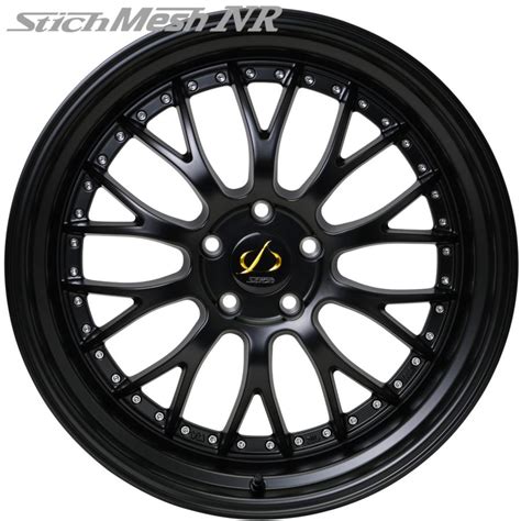 HOT STUFF シュティッヒSTICHメッシュMeshNR 20x8 5 38 20x9 5 40 5H 114 3 セミグロスブラックGBSNR 16 SNR 18 x計