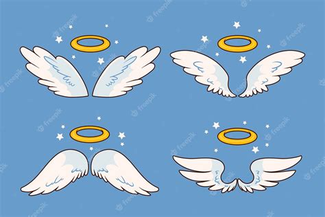 Free Vector Hand Drawn Angel Halo Element Collection