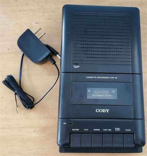 Coby Cvr Portable Cassette Recorder With Ac Adapter Ebay