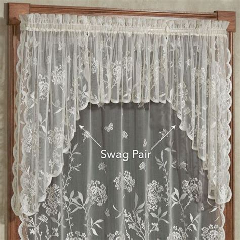 Summerfield Lace Swag Valance Pair Ecru 72 X 38 Touch Of Class