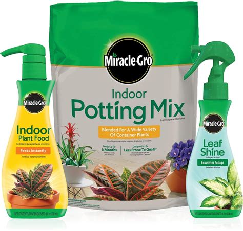 Amazon Miracle Gro Indoor Potting Mix Indoor Plant Food Leaf