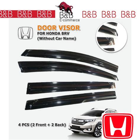 4 PCS Mugen Air Press Mugen Door Visor Suits For Honda Toyota Civic