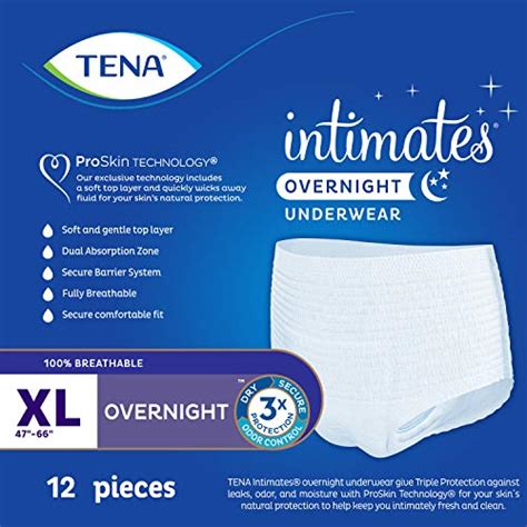 Tena Intimates Incontinence Overnight Underwear For Women Size Extra