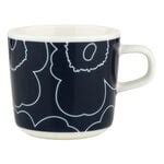 Marimekko Oiva Piirto Unikko Coffee Cup Dl White Dark Blue