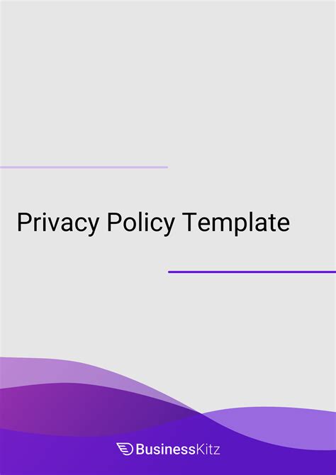 Privacy Policy Template Business Kitz Australia