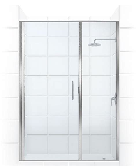 Paragon® Semi Frameless Swing Door With Inline Panel And C Pull