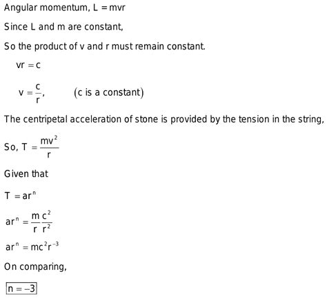 A Stone Of Mass M Tied To The End Of A Stringis Whirled Areund In A