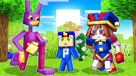 Fui Adotado Pelo The Amazing Digital Circus No Minecraft Youtube