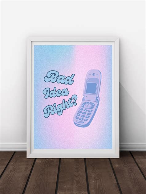 Bad Idea Right Guts Collection Olivia Rodrigo Inspired Wall Art Olivia