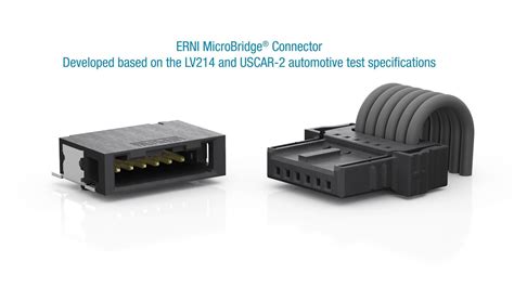 Erni Microbridge Cable To Board Connector For The Automotive Industry