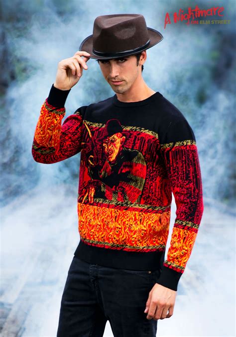 Freddy Krueger Sweater Costume Cosplay Nightmare On Elm St